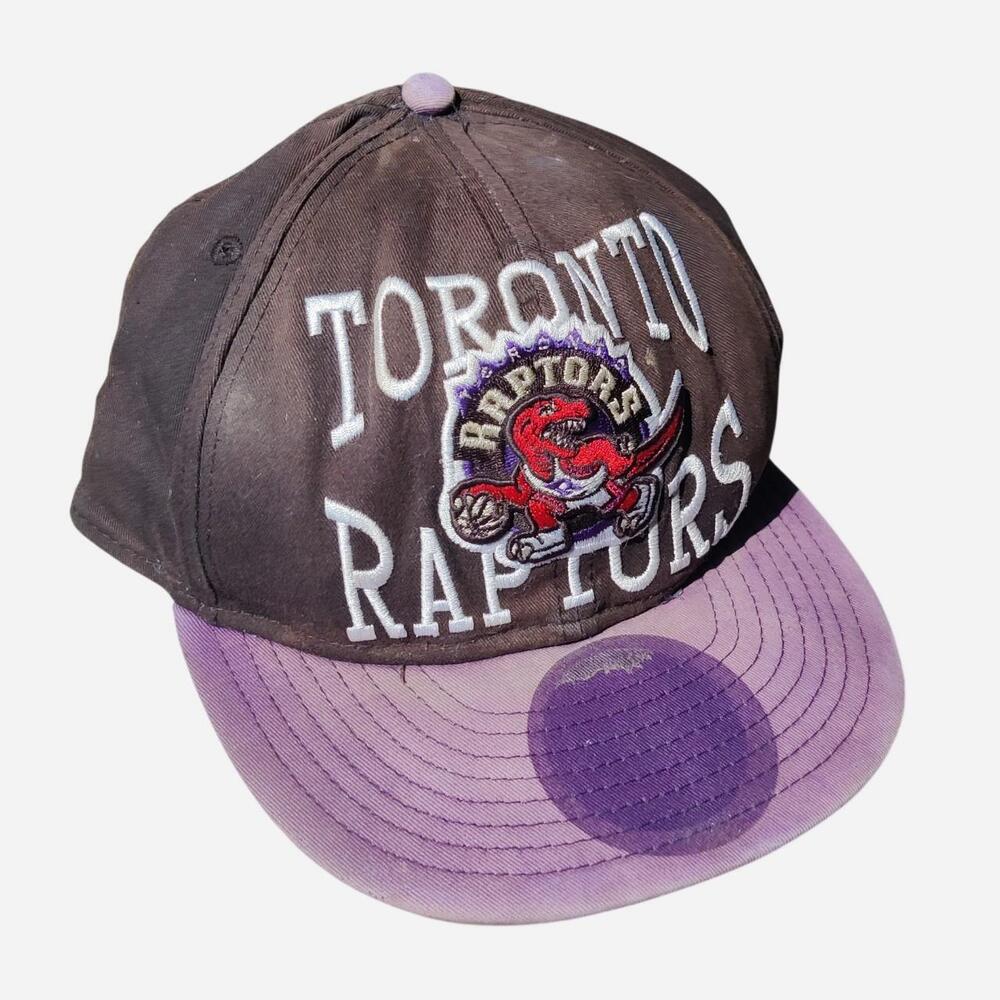 Toronto Raptors brown and purple snapback hat